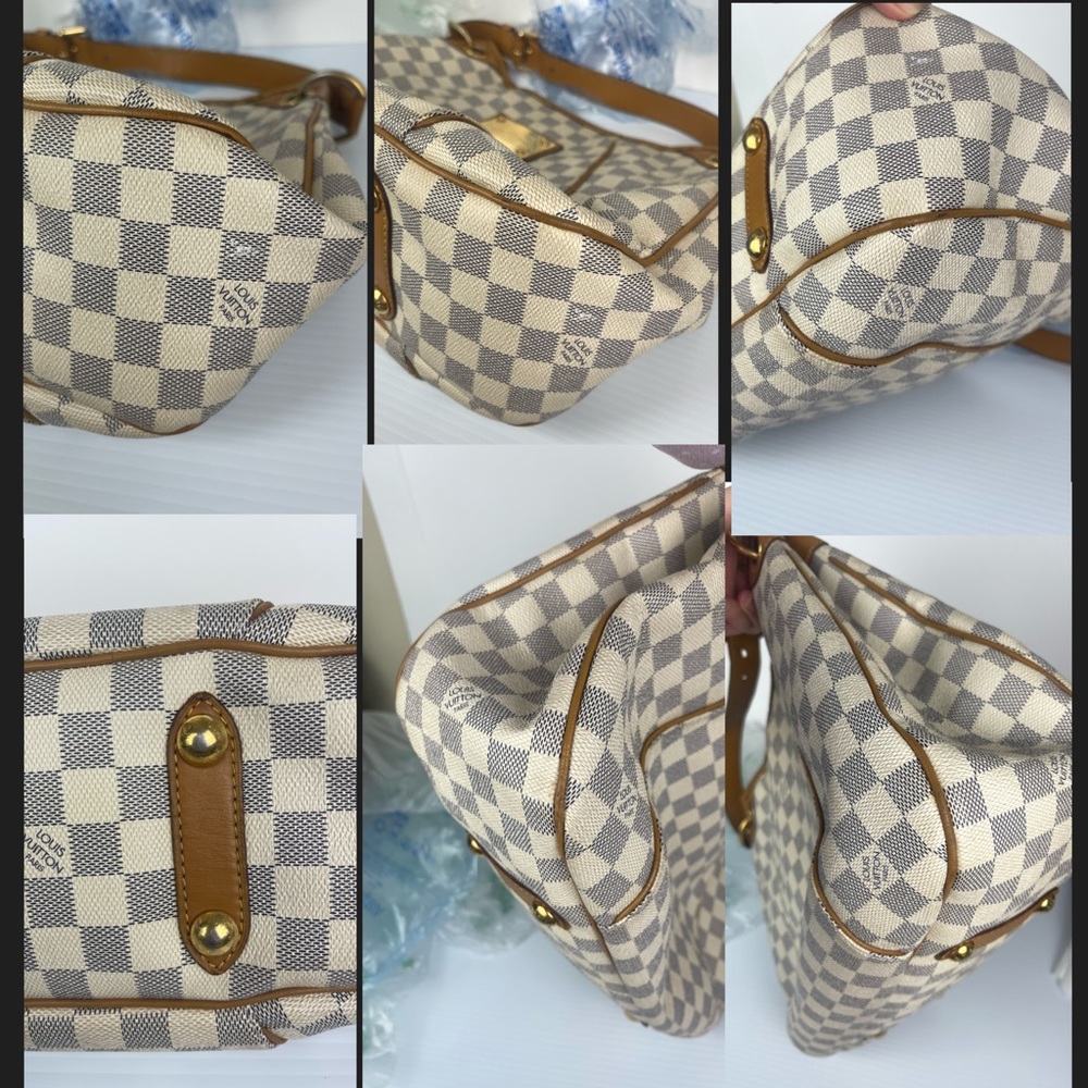 Authentic LOUIS VUITTON Galliera PM Azur Damier FL5018 Womens Handbag - Picture 13 of 16